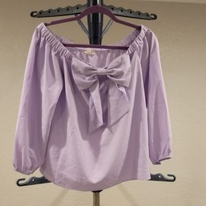 Riley&Rae Purple Off the Shoulder